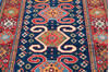 Kazak Blue Runner Hand Knotted 27 X 97  Area Rug 700-146667 Thumb 3