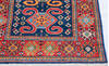 Kazak Blue Runner Hand Knotted 27 X 97  Area Rug 700-146667 Thumb 4