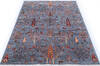 Chobi Grey Hand Knotted 510 X 84  Area Rug 700-146670 Thumb 1