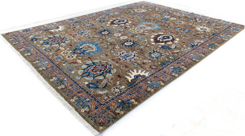 Chobi Green Hand Knotted 810 X 120 Area Rug 700-146673 Image 2