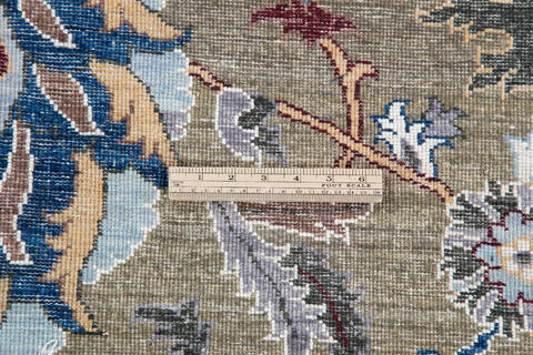 Chobi Green Hand Knotted 810 X 120 Area Rug 700-146673 Image 7