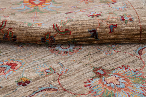 Chobi Brown Runner Hand Knotted 27 X 89 Area Rug 700-146677 Image 5