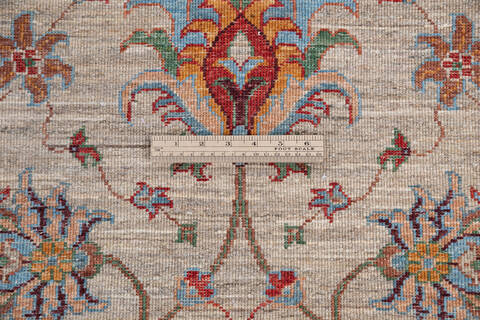 Chobi Brown Runner Hand Knotted 27 X 89 Area Rug 700-146677 Image 6