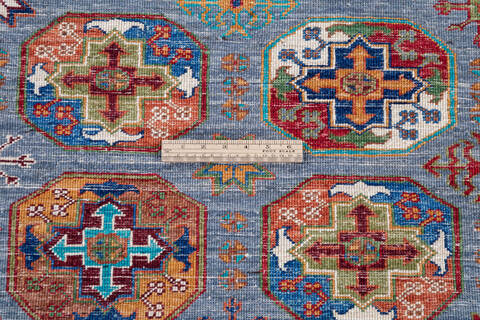 Chobi Grey Hand Knotted 83 X 107 Area Rug 700-146679 Image 6