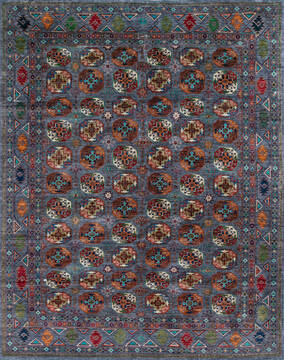 Chobi Grey Hand Knotted 8'3" X 10'7"  Area Rug 700-146679