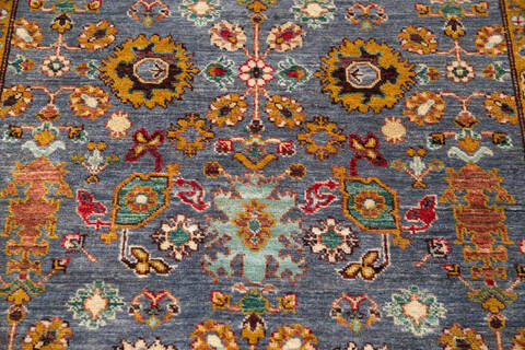 Chobi Grey Hand Knotted 42 X 56 Area Rug 700-146680 Image 3