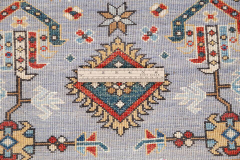 Chobi Grey Runner Hand Knotted 27 X 99 Area Rug 700-146682 Image 6