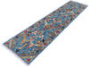 Chobi Blue Runner Hand Knotted 211 X 119 Area Rug 700-146684 Thumb 2