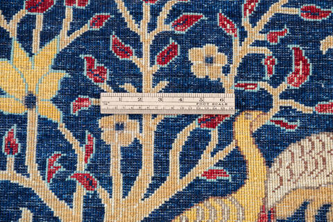 Chobi Blue Hand Knotted 33 X 50 Area Rug 700-146685 Image 6