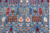 Chobi Blue Hand Knotted 81 X 99 Area Rug 700-146687 Thumb 3