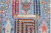 Chobi Blue Hand Knotted 81 X 99 Area Rug 700-146687 Thumb 6
