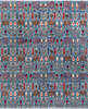 Chobi Blue Hand Knotted 81 X 99  Area Rug 700-146687 Thumb 0