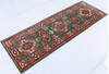 Kazak Green Runner Hand Knotted 22 X 62  Area Rug 700-146689 Thumb 2