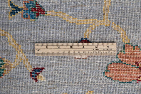 Chobi Grey Hand Knotted 410 X 611 Area Rug 700-146693 Image 5