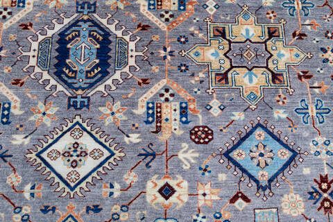 Chobi Blue Hand Knotted 60 X 90 Area Rug 700-146695 Image 3