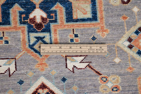 Chobi Blue Hand Knotted 60 X 90 Area Rug 700-146695 Image 5