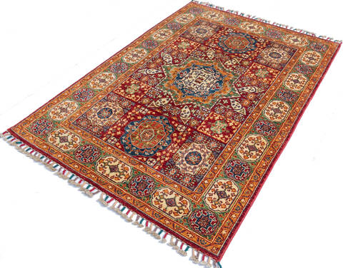 Chobi Red Hand Knotted 43 X 62 Area Rug 700-146699 Image 2
