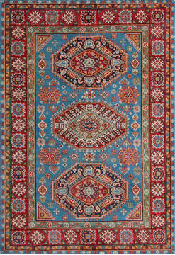 Kazak Grey Hand Knotted 3'10" X 5'8"  Area Rug 700-146700