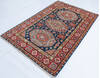 Kazak Blue Hand Knotted 311 X 60  Area Rug 700-146701 Thumb 3