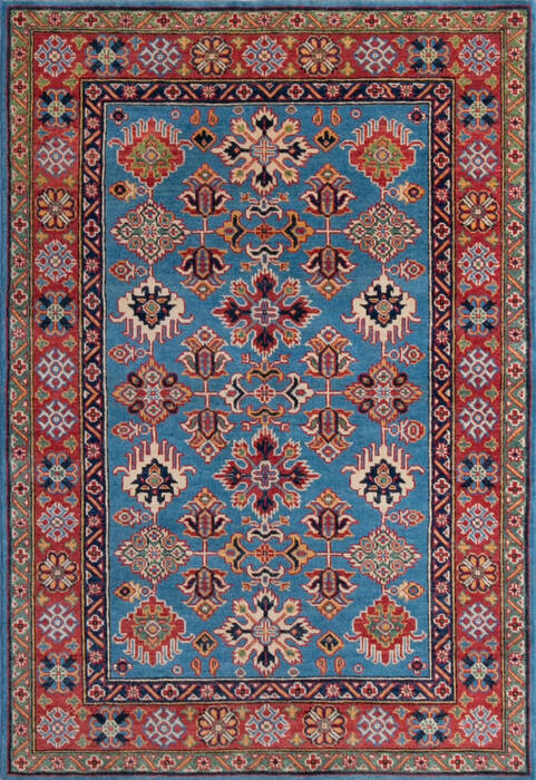 Kazak Blue Hand Knotted 40 X 510 Area Rug 700-146702 Image 0