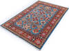 Kazak Blue Hand Knotted 40 X 510 Area Rug 700-146702 Thumb 2