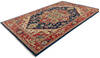 Kazak Blue Hand Knotted 65 X 100 Area Rug 700-146703 Thumb 2