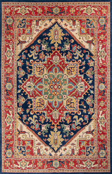 Kazak Blue Hand Knotted 6'5" X 10'0"  Area Rug 700-146703