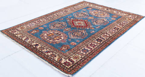 Kazak Blue Hand Knotted 42 X 64 Area Rug 700-146708 Image 2