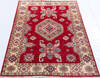 Kazak Red Hand Knotted 34 X 49  Area Rug 700-146711 Thumb 1