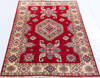 Kazak Red Hand Knotted 34 X 49 Area Rug 700-146711 Thumb 1