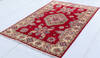 Kazak Red Hand Knotted 34 X 49  Area Rug 700-146711 Thumb 2