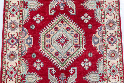 Kazak Red Hand Knotted 32 X 49 Area Rug 700-146712 Image 3