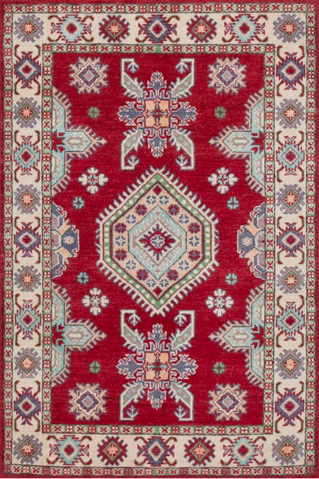 Kazak Red Hand Knotted 32 X 49 Area Rug 700-146712 Image 0