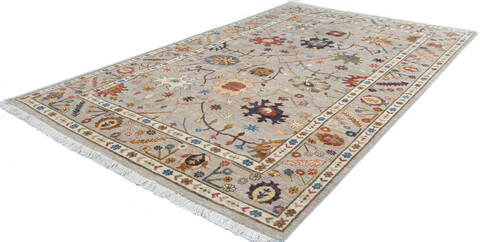 Chobi Beige Hand Knotted 60 X 90 Area Rug 100-146715 Image 3