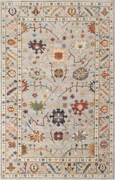 Chobi Beige Hand Knotted 60 X 90 Area Rug 100-146715 Image 0