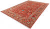 Chobi Orange Hand Knotted 71 X 99 Area Rug 700-146721 Thumb 2