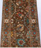 Chobi Brown Runner Hand Knotted 26 X 70  Area Rug 700-146722 Thumb 3