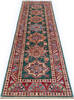 Kazak Green Runner Hand Knotted 28 X 90  Area Rug 700-146723 Thumb 1