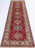 Kazak Red Runner Hand Knotted 28 X 92  Area Rug 700-146725 Thumb 1