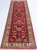 Kazak Red Runner Hand Knotted 27 X 84  Area Rug 700-146726 Thumb 1