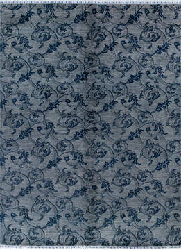 Chobi Grey Hand Knotted 5'9" X 7'9"  Area Rug 700-146728