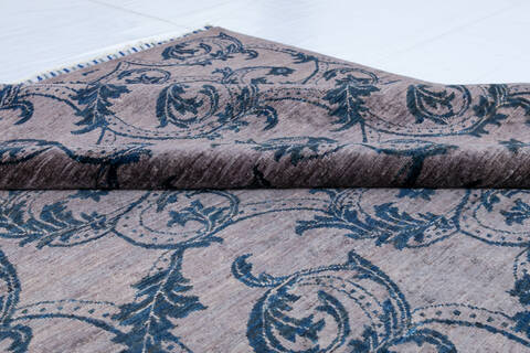 Chobi Grey Hand Knotted 50 X 69 Area Rug 700-146729 Image 4
