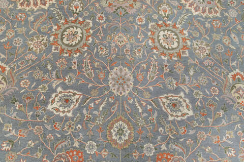 Chobi Blue Hand Knotted 91 X 120 Area Rug 700-146731 Image 2