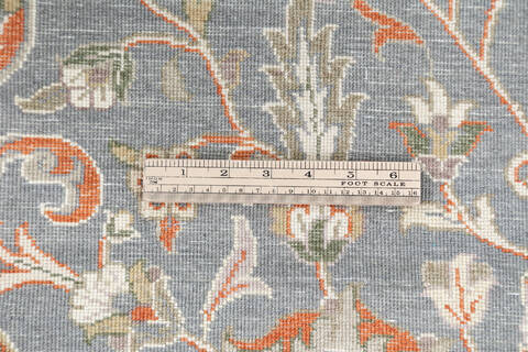 Chobi Blue Hand Knotted 91 X 120 Area Rug 700-146731 Image 5