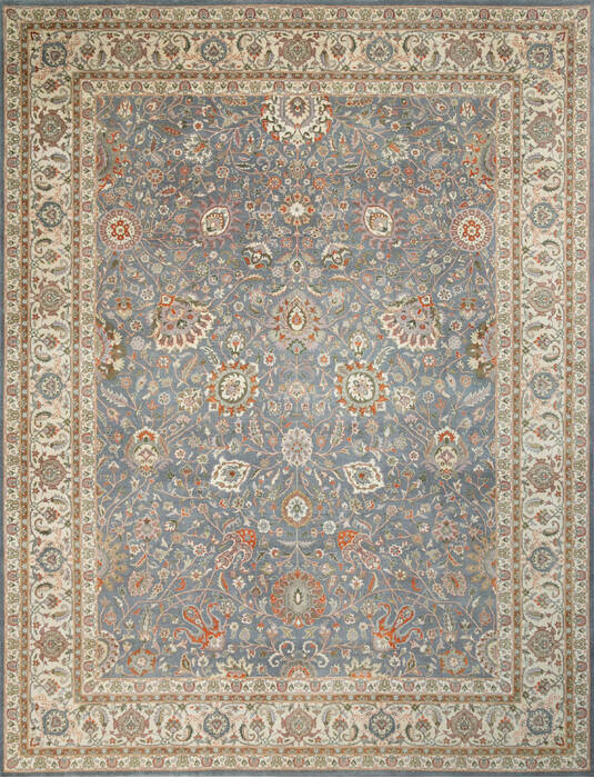 Chobi Blue Hand Knotted 91 X 120 Area Rug 700-146731 Image 0