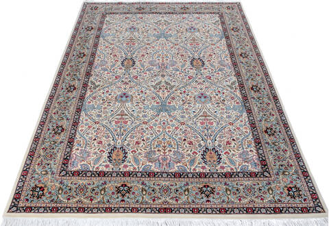 Pak-Persian Beige Hand Knotted 62 X 93 Area Rug 700-146733 Image 1