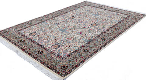 Pak-Persian Beige Hand Knotted 62 X 93 Area Rug 700-146733 Image 6