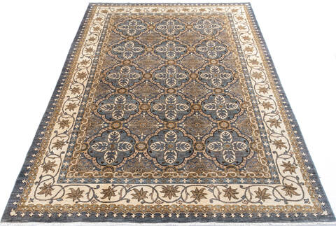 Chobi Grey Hand Knotted 66 X 911 Area Rug 700-146736 Image 1