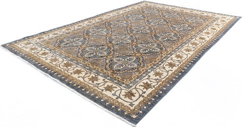 Chobi Grey Hand Knotted 66 X 911 Area Rug 700-146736 Image 2