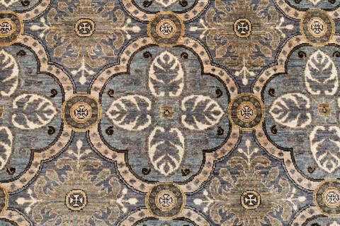 Chobi Grey Hand Knotted 66 X 911 Area Rug 700-146736 Image 5